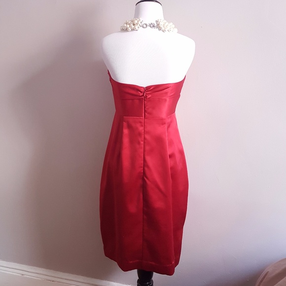 Allen Schwartz Privé Strapless Dress w/ Bow Front - Picture 3 of 8